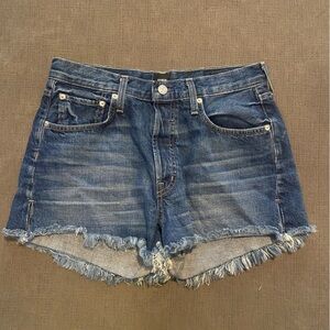 Edwin Cai shorts denim cut off high rise button fly size 29